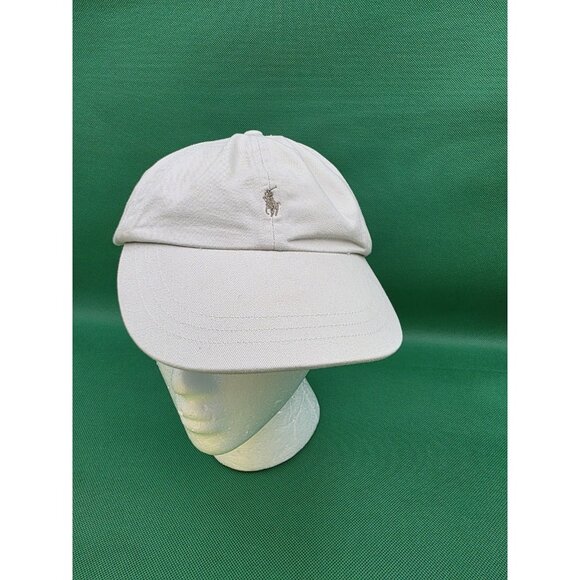 POLO Ralph Lauren Men's Core Classic Sport Cap Hat Cream‎ Logo Adjustable - Picture 1 of 10